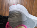 骆驼（CAMEL）网面透气跑步女鞋轻量健步运动鞋子  CD2223L6852 灰/梅红 40 实拍图