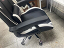 科润电竞椅男电脑椅子家用舒适久坐办公可躺宿舍人体工学升降游戏座椅 升级PU皮乳胶款-暴雪白-4级气杆-搁脚-170°可躺 120-155度(含) 联动扶手 铝金脚 实拍图