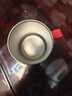 Daisy Leaf 304不锈钢结婚情侣轻奢高颜值抗菌刷牙杯漱口杯牙缸牙刷杯红色 实拍图