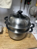 九阳（Joyoung）蒸锅不锈钢双层蒸锅蒸鱼蒸馒头包子家用不锈钢蒸蒸笼大容量28CM 实拍图
