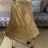 牧高笛（MOBIGARDEN）高背月亮椅可调节 户外露营野餐钓鱼折叠椅 NX25665002 细沙黄 实拍图