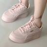 彪马（PUMA）【厚底鞋】增高小白鞋女子经典复古休闲板鞋CARINA395093 玫瑰粉-玫瑰粉-金色-03 37 实拍图