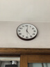 京东京造 木语系列挂钟大刻度 钟表挂墙时钟客厅电子35cm摩卡棕 实拍图