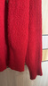 2025早秋小香风蝴蝶金扣毛衣女慵洋气懒风长袖纯色百搭针织衫上衣 3114红色 XL 【建议121斤-135斤】 实拍图