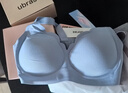 ubras花瓣杯软支撑文胸罩细肩带女士内衣女无钢圈聚拢奶盐蓝-背勾L 实拍图