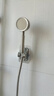 JOCBO【德国】304不锈钢增压花洒通用接口高压单头花洒头手持淋浴花洒 不锈钢花洒+1.5米防爆管+底座 实拍图