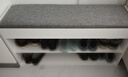 时黛家居（shidaijiaju）换鞋凳家用门口鞋柜一体坐凳置物架玄关入户穿鞋凳可坐式软包鞋架 实拍图