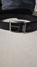 牛当家真皮皮带男牛皮腰带针扣头层牛皮1101 生日礼物 黑色 115cm 实拍图