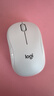 罗技（Logitech）M221 轻音鼠标 无线鼠标 办公鼠标 对称鼠标 带无线微型接收器 米白色 实拍图