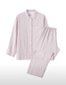 MUJI[自营限定款]女士无侧缝 双层纱织睡衣  软棉棉内衣 粉色格纹 XL 实拍图