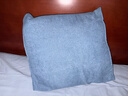 艾薇靠垫 床头三角靠垫靠枕 软包腰靠背垫沙发抱枕腰枕玉米粒蓝色 实拍图