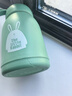 【京东物流送货上门】萌萌兔卡通水杯女牛奶玻璃杯创意便携杯子 蓝色萌萌兔 330ml 1只 实拍图