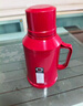 新款马卡龙热水瓶车载暖壶小型保温瓶客厅家用宿舍带盖暖水瓶茶瓶 红色 1.6L 实拍图