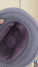 黛米安妮莎中年妈妈帽子女冬季兔毛保暖毛线帽老年人奶奶老太太秋冬棉帽 香芋紫（单帽） 均码 实拍图