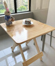 小匠材折叠桌家用实木餐桌小户型折叠饭桌餐厅吃饭桌子出租房桌子70*74 实拍图