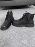 骆驼（CAMEL）百搭厚底抓地复古免系拉链高帮秋冬马丁靴男 G15W342009 黑色 42 实拍图