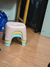 换鞋凳小凳子座椅小板凳可叠放加厚塑料凳高级感儿童学生寝室矮凳 天蓝色1个 实拍图