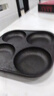 【大牌同款】章丘四孔铸铁煎蛋锅无涂层不易粘多功能早餐煎蛋锅 黑色17cm 铸铁四孔煎锅 实拍图