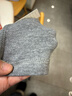 宜而爽 男女士情侣100%全棉秋衣秋裤套装圆领打底纯棉毛衫纯棉保暖内衣 男款 深麻灰 2XL 实拍图