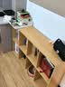 耐赛尔书架置物架落地书柜简易家用实木色收纳储物柜八格小型矮格子柜 【加高款-格子加大】120两层原木 实拍图