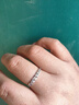 周六福（ZLF）新年礼物  PT950铂金戒指女款同心锁活口可调节白金戒指 活口-1.81g 实拍图