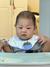 贝肽斯婴儿口水巾宝宝围嘴导湿速干纯棉a类儿童防水围兜山竹3条 28*26cm 实拍图