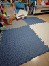 【无毒无甲醛】防水防污泡沫拼接垫儿童爬行垫可擦洗地垫 藏青+灰色+白色-送边条 60*60*2.0cm厚【12片/防滑防摔】 实拍图