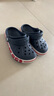 卡骆驰（CROCS）贝雅卡骆班儿童洞洞鞋沙滩鞋男女童包头拖鞋/207018/207019 深蓝色-410 25 (150mm) 实拍图