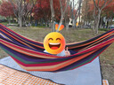 探险者（TAN XIAN ZHE）吊床户外秋千室内单人吊床双人吊床加宽加厚帆布秋千宿舍吊床 【升级防侧翻】双人加宽彩虹色 实拍图