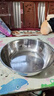 【不锈钢】和面盆厨房烘焙家用火锅盆洗菜打蛋汤锅盆醒面盆料理盆 32cm【热卖款】不锈钢 和面盆 实拍图