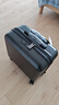 翻译官登机箱16英寸小型行李箱女轻便小号旅行拉杆箱迷你密码箱子男 黑色PC-磨砂防刮 16英寸 登机箱[1-2人2-3天] 实拍图