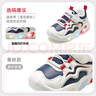 牧童学步鞋男春秋小童闪灯机能鞋女童轻便软底宝宝鞋 星球蓝/革面 27 实拍图