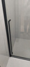 九牧（JOMOO）【定制】浴室玻璃隔断一字卫生间厕所干湿分离移门淋浴房浴屏E19 雅黑光玻 【阻尼缓冲】1.2-1.29（高1.9m） 实拍图