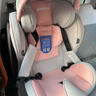 Heekin德国 儿童安全座椅汽车用0-4-12岁婴儿宝宝360度旋转ISOFIX硬接口 尊享粉(遮阳棚+上拉带+侧保护) 实拍图