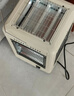 荣光钻石烧烤型五面取暖器家用电热取暖炉电暖器室内外省电速热烤火炉小太阳烤火器电烤炉客厅取暖器大面积 雾色白[中款豪华版] 实拍图
