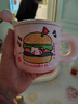 可爱fufu生日蛋糕马克杯带盖勺陶瓷杯送女生高颜值有意义生日礼物 汉堡生日蛋糕杯+盖+勺1个350ml 实拍图