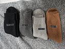 南极人44%羊毛袜子男士袜子厚袜子保暖睡眠袜长筒袜时尚秋冬袜4双 实拍图