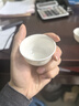 苏氏陶瓷羊脂玉白瓷功夫茶杯小碗杯陶瓷品茗杯6个装（简装）J0929 实拍图