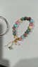 2025年新款彩虹碧玺手链女ins小众奢铃兰花吊坠手串闺蜜生日礼物 蓝铃花手串 实拍图