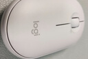 罗技（Logitech）LOGITECH PEBBLE鼠标 无线蓝牙鼠标 办公静音鼠标 女性鼠标对称鼠标 鹅卵石造型 米白色 实拍图