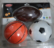 亚之杰玩具儿童球篮球足球宝宝皮球1-3岁婴儿拍拍球橄榄球套装生日新年礼物 实拍图