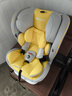 Heekin德国 儿童安全座椅汽车用0-4-12岁婴儿宝宝360度旋转ISOFIX硬接口 时尚黄(ISOFIX+360度旋转) 实拍图