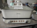 美的（Midea）电火锅鸳鸯锅烤肉锅火锅专用锅0氟涂层超薄速沸电火锅多功能锅料理锅分体式6.5L多用途锅DLS3322R2 实拍图