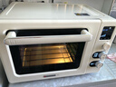 海氏（Hauswirt）四代C40升级款电烤箱家用烘焙背部大风机多功能发酵一体机搪瓷内胆新年礼物 米白色 40L 实拍图