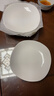 瓷秀源纯白骨瓷盘子简约家用菜盘深盘圆形盘子方盘套装唐山陶瓷餐具 8英寸方深盘6个装 实拍图