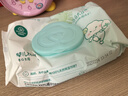 全棉时代婴儿湿巾100%纯棉屁屁湿纸巾80抽*3包 新旧包装随机发货 实拍图