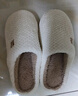 京东京造【厚底防滑】棉拖鞋男士冬季室内居家毛拖保暖半包冬日白40-41 实拍图