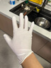 乌斯京一次性手套丁腈手套100只大码橡胶食品级加厚耐用厨房防护丁晴白 实拍图