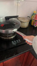 康巴赫炒锅不粘锅316L不锈钢炒菜锅32cm蜂窝平底煎炒锅电磁炉燃气灶通用 实拍图