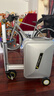 爱尔威（Airwheel）电动行李箱可骑行智能拉杆登机箱可坐可代步20英寸 SX豪华版一银 实拍图